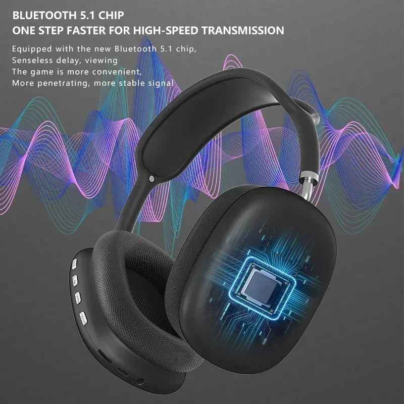 P9 Wireless Bluetooth Headset with Mic | Noise Cancelling Sports & Gaming Earbuds