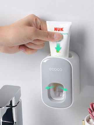 Wall Mounted Automatic Toothpaste Dispenser & Holder | Bathroom Accessories Set