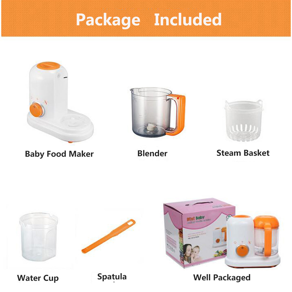 Multi-function Baby Food Processor - Smart Milk Warmer & Cooking Blender for Infants