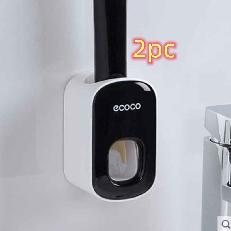 Wall Mounted Automatic Toothpaste Dispenser & Holder | Bathroom Accessories Set