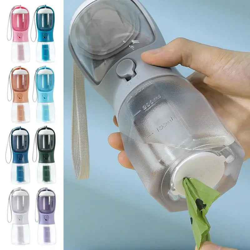 Portable 3-in-1 Dog Water, Food & Garbage Cup | Multi-functional Pet Travel Cup