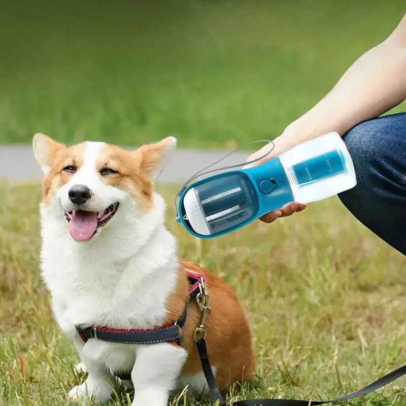 Portable 3-in-1 Dog Water, Food & Garbage Cup | Multi-functional Pet Travel Cup