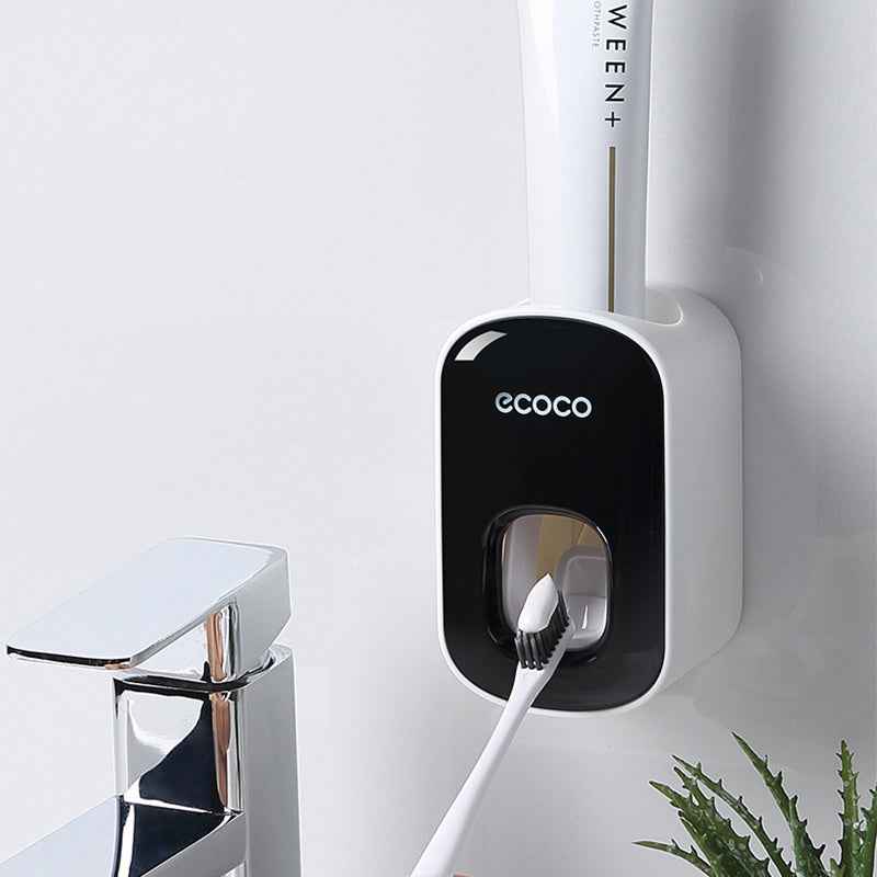 Wall Mounted Automatic Toothpaste Dispenser & Holder | Bathroom Accessories Set