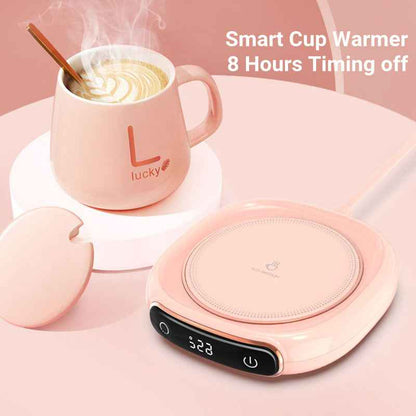 Smart Coffee Mug Warmer with Insulated Heating Coaster | Constant Temperature Mug Warmer Pad