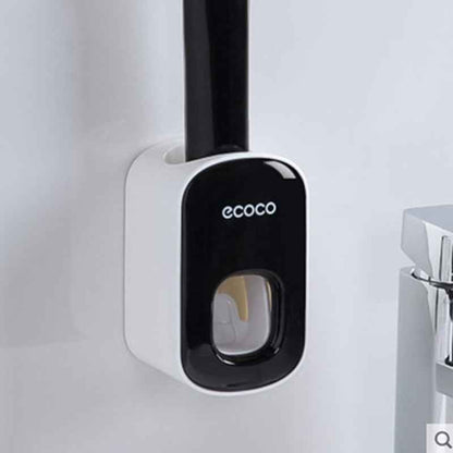 Wall Mounted Automatic Toothpaste Dispenser & Holder | Bathroom Accessories Set