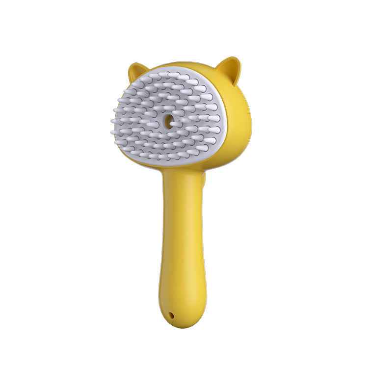 Multifunctional Rechargeable Cat & Dog Grooming Brush with Mist | Self-Cleaning Slicker Brush