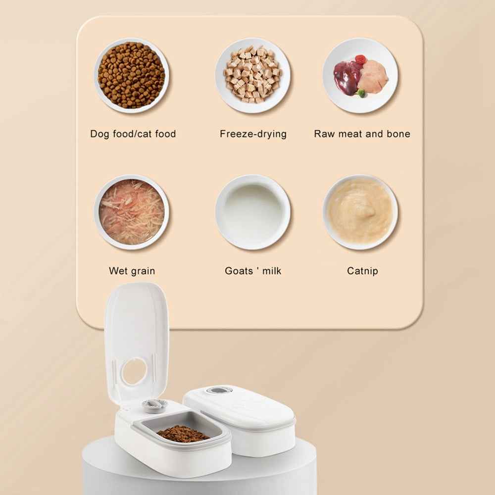 Smart Automatic Pet Feeder with Timer | Stainless Steel Food Dispenser for Cats & Dogs