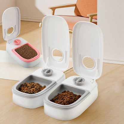 Smart Automatic Pet Feeder with Timer | Stainless Steel Food Dispenser for Cats & Dogs