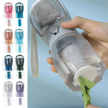 Portable 3-in-1 Dog Water, Food & Garbage Cup | Multi-functional Pet Travel Cup