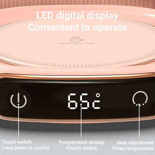 Smart Coffee Mug Warmer with Insulated Heating Coaster | Constant Temperature Mug Warmer Pad