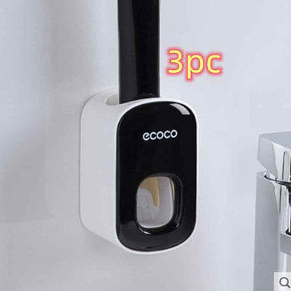 Wall Mounted Automatic Toothpaste Dispenser & Holder | Bathroom Accessories Set