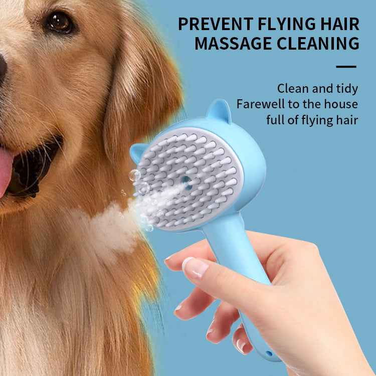 Multifunctional Rechargeable Cat & Dog Grooming Brush with Mist | Self-Cleaning Slicker Brush