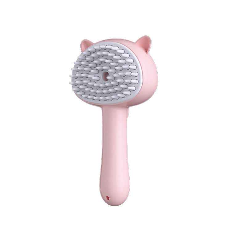 Multifunctional Rechargeable Cat & Dog Grooming Brush with Mist | Self-Cleaning Slicker Brush