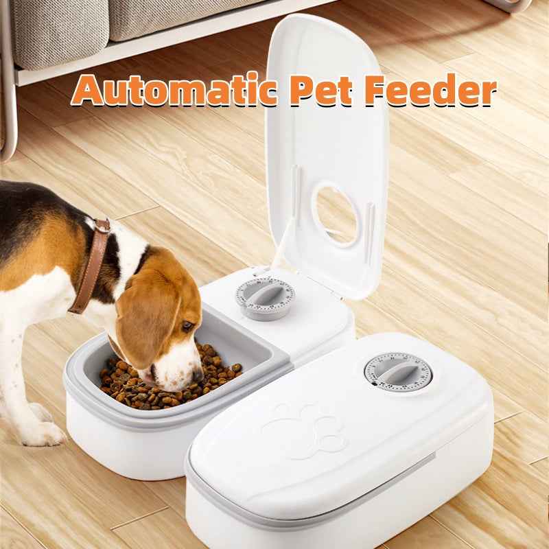 Smart Automatic Pet Feeder with Timer | Stainless Steel Food Dispenser for Cats & Dogs